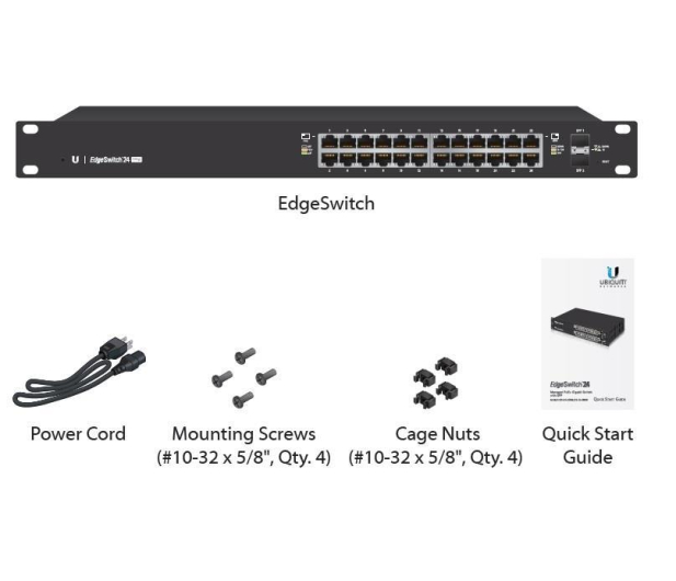 UBIQUITI Switch L2/L3 24x1GbE 2xSFP PoE 250W ES-24-250W - 206529 - zdjęcie 3